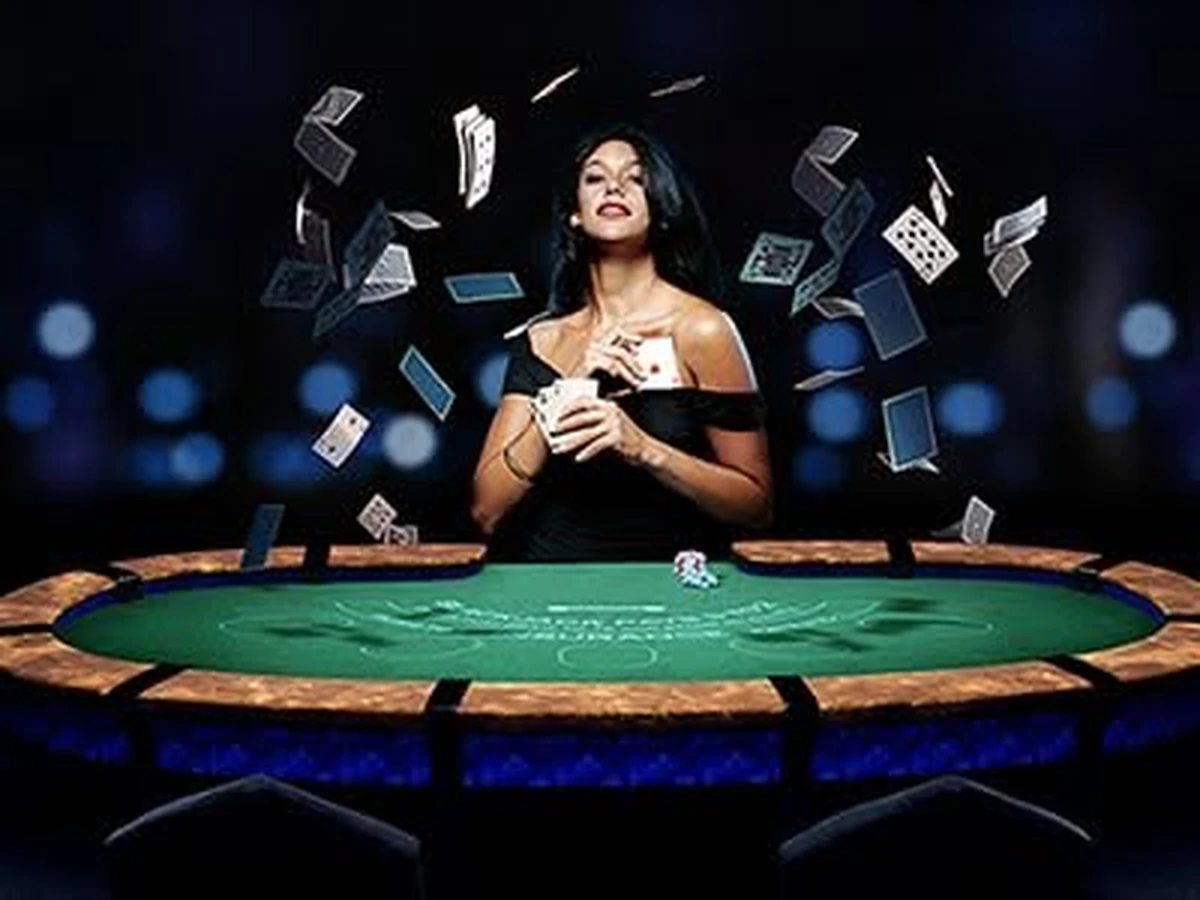 Ilustrasi suasana casino dan permainan meja AMANAHTOTO